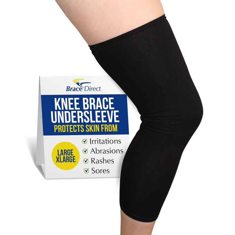 Brace Direct Knee Brace Undersleeve Compression Liner for Under Orthopedic Knee Supports NonSlip Breathable Sleeve for Skin Protection Chafing Rash Relief LXL 2131